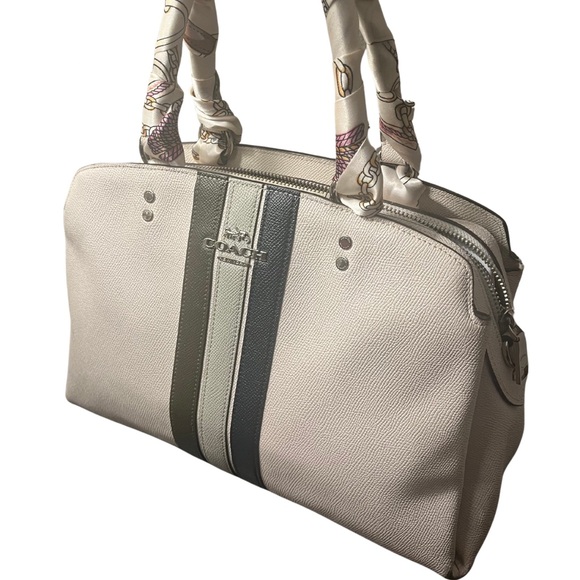 Coach Lillie Carryall Varsity Stripe Handbag - Picture 14 of 14